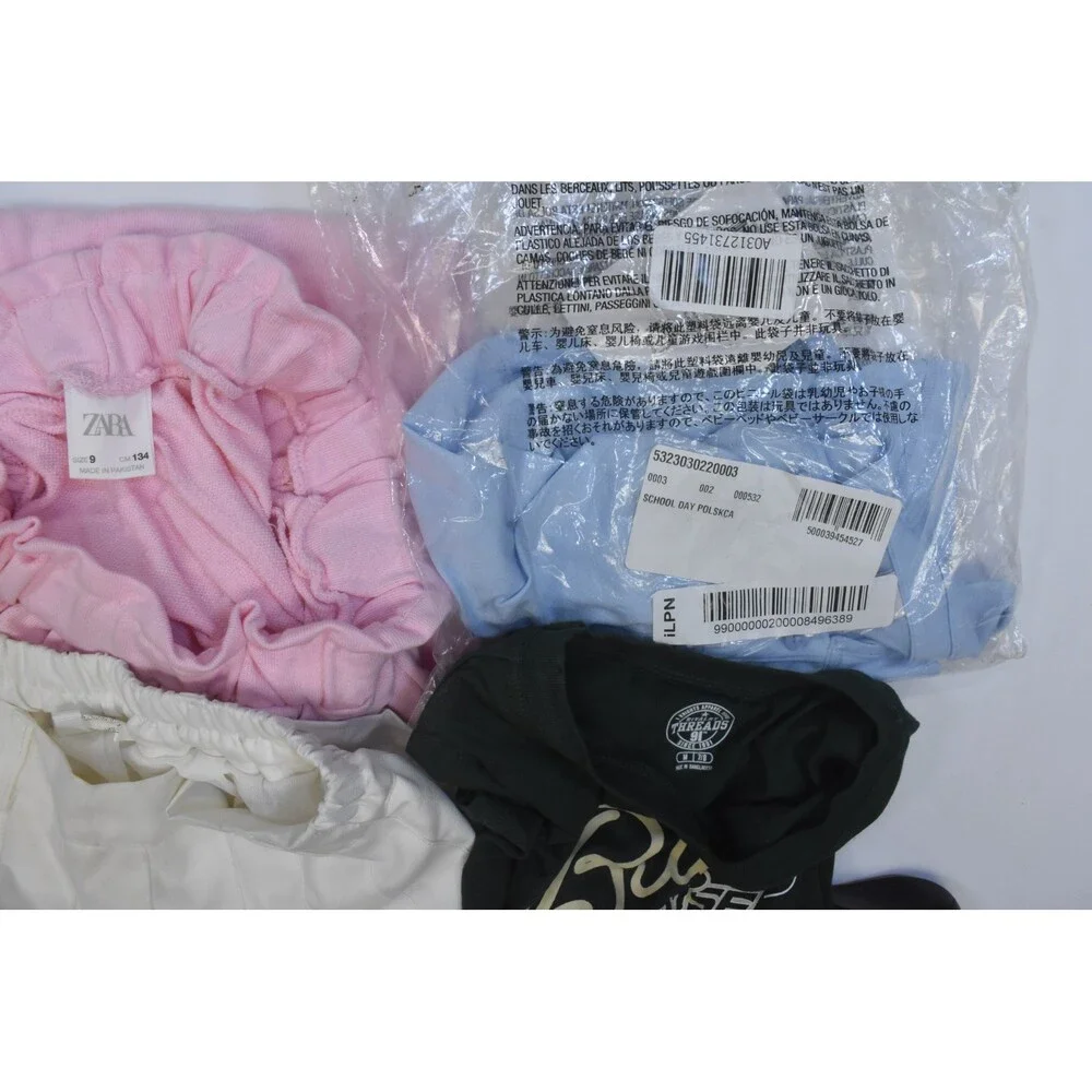 Wholesale Bulk Lot Of 15 Girls Size Medium 8/9 Mixed Season Tops Bottoms